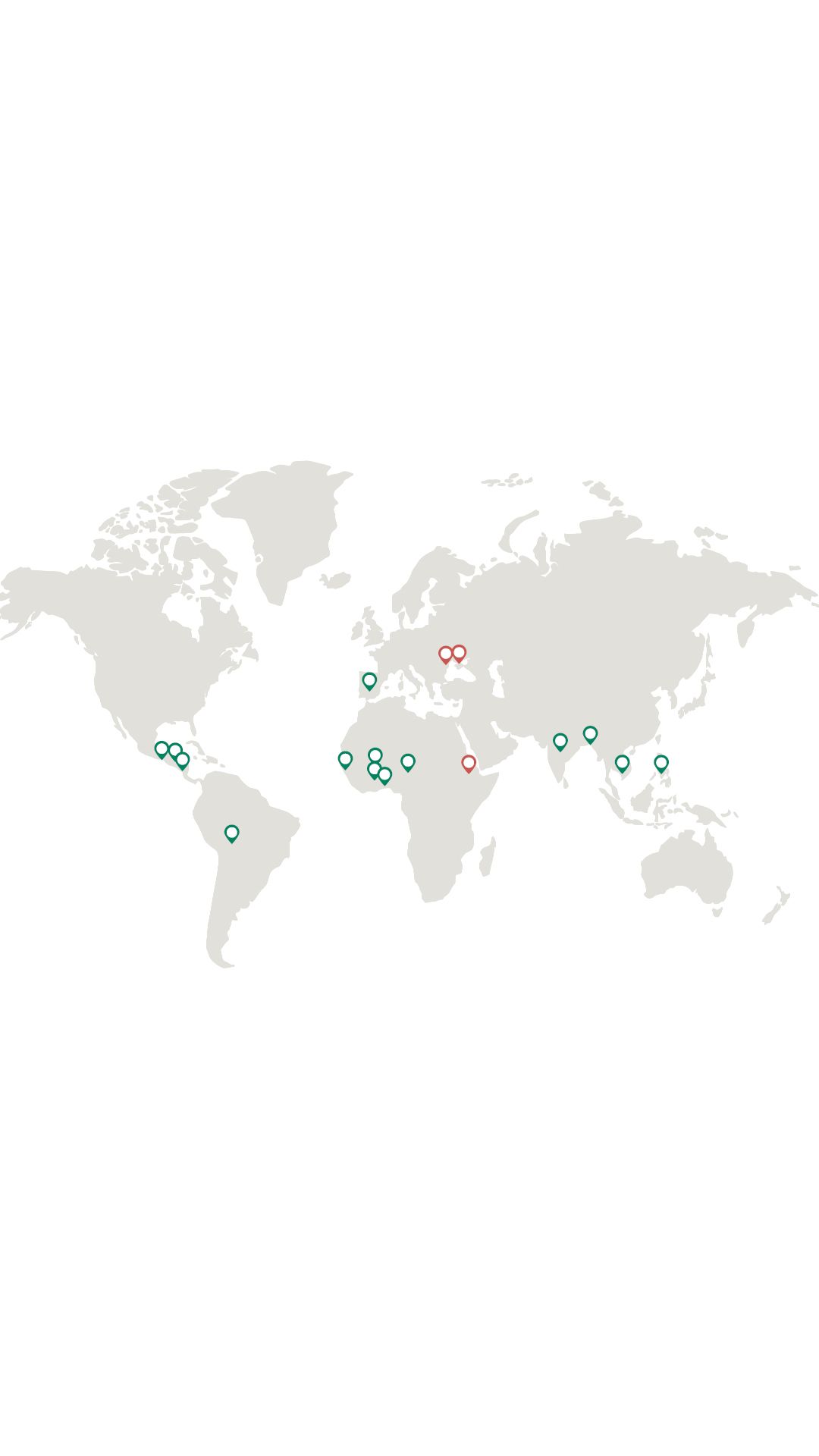 Estamos presentes en 3.676 escuelas e impulsamos 174 proyectos en los que participan 927.881 niñas, niños y jóvenes y 1.853.559 personas adultas de 14 países de América, África, Asia y Europa.